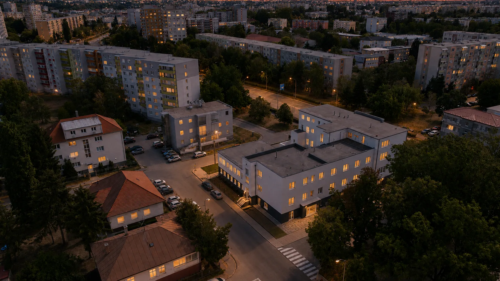 Loft Park Levice — exteriér budovy